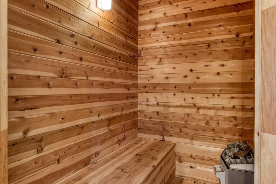 Private sauna inside the unit!