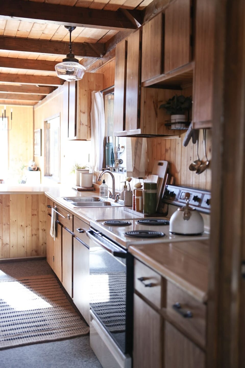 fully stocked kitchen with all of the furnishings you will need for meals 