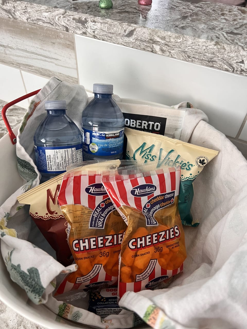 Guest gift basket