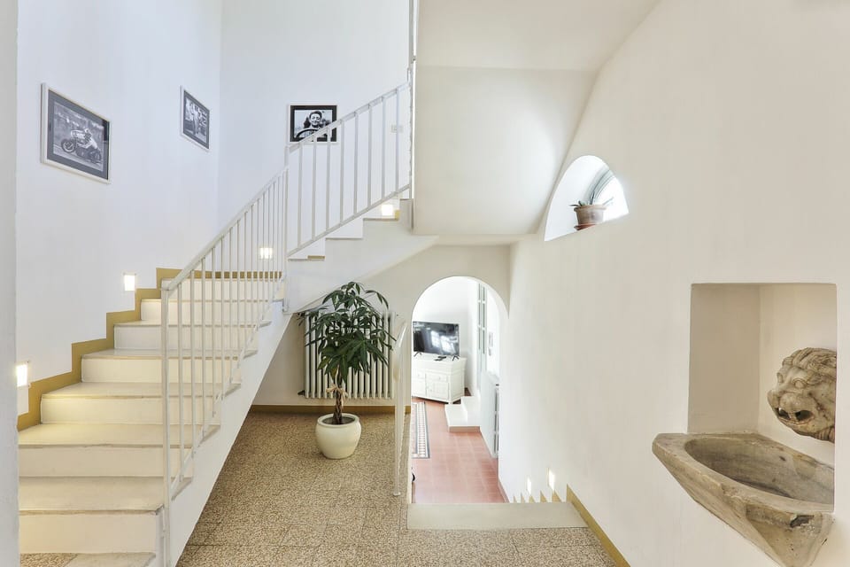 Building, Plant, Wood, Floor, Flooring, Stairs, Houseplant, Hall, Hardwood