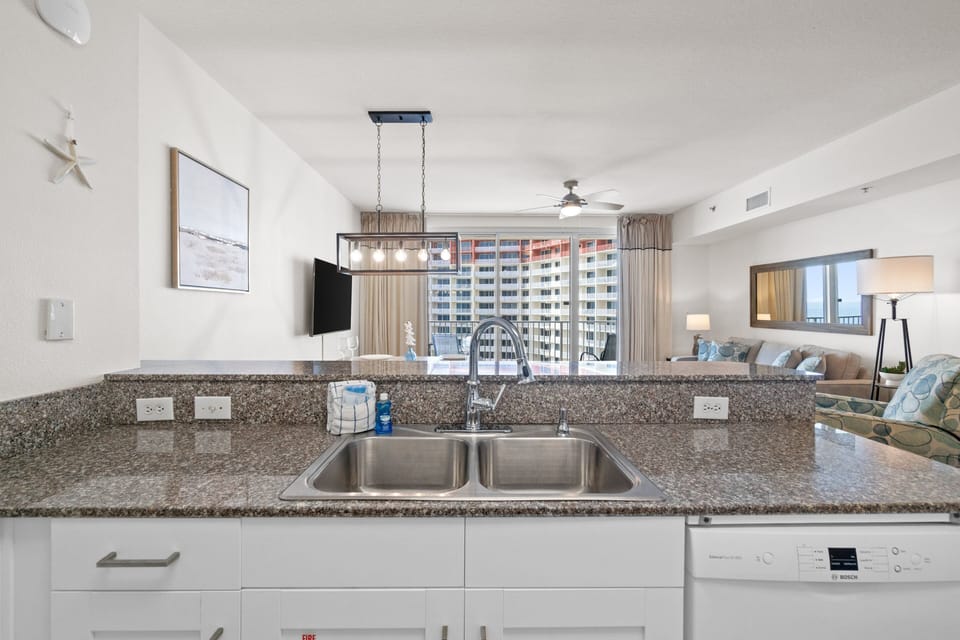 Full Kitchen with Bar Seating