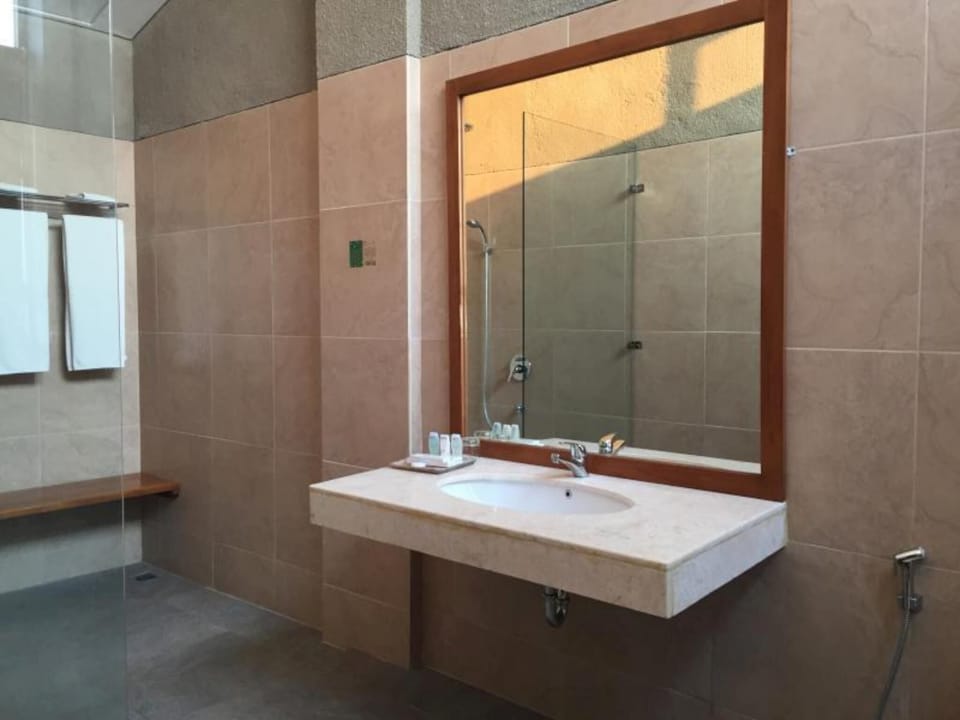 Villa (with Free Return Airport Transfer) | Bathroom | Shower, rainfall showerhead, designer toiletries