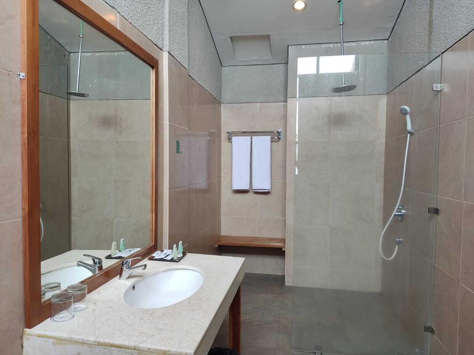 Villa (with Free Return Airport Transfer) | Bathroom | Shower, rainfall showerhead, designer toiletries