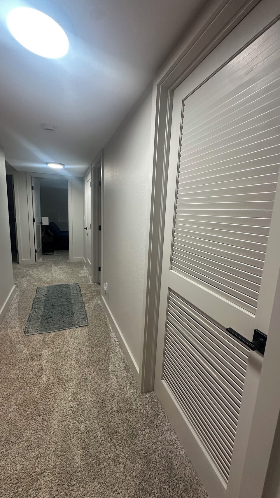 Downstairs hallway. Freshly renovated.