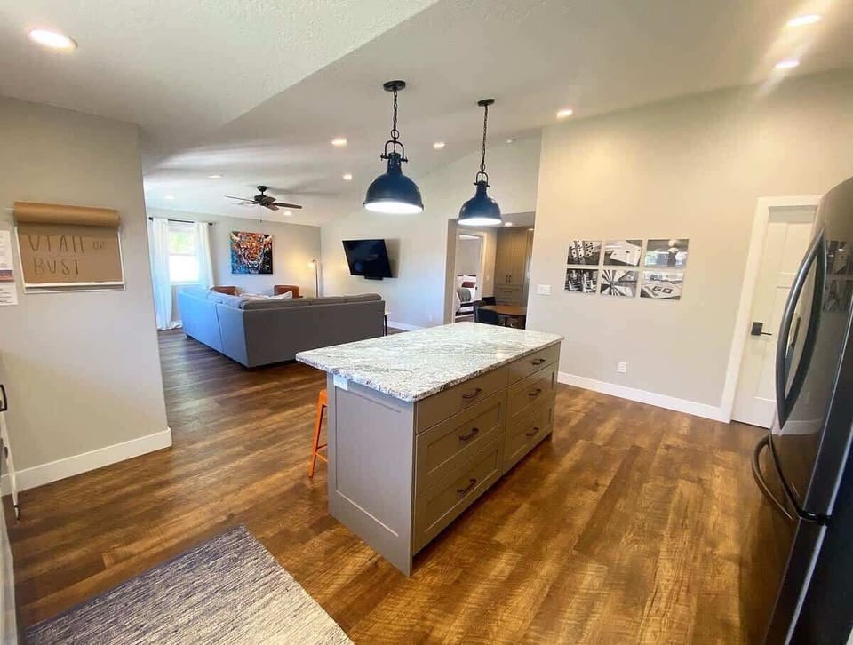The whole family will be able to be together in this open floor plan.