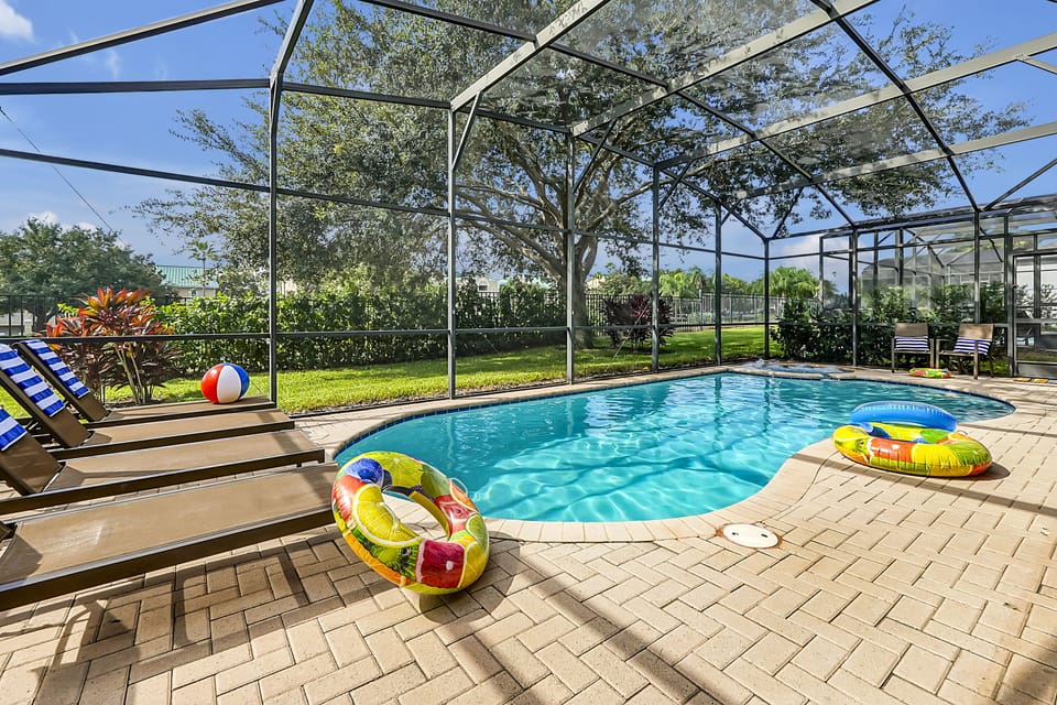 No rear neighbors and south facing pool 