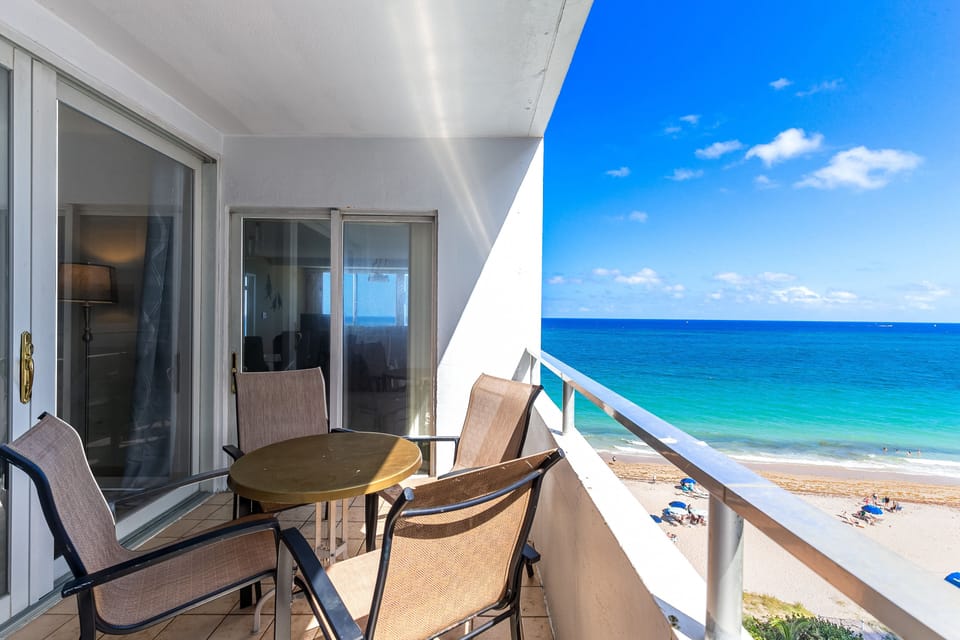 Ocean Front outdoor balcony