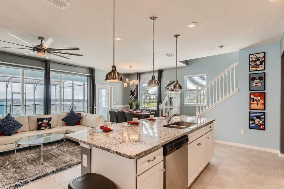 Enjoy this cozy view of, highlighting the wall decoration, living area, and countertop.