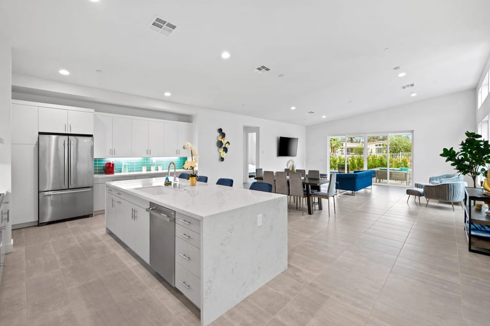 Kitchen and living room