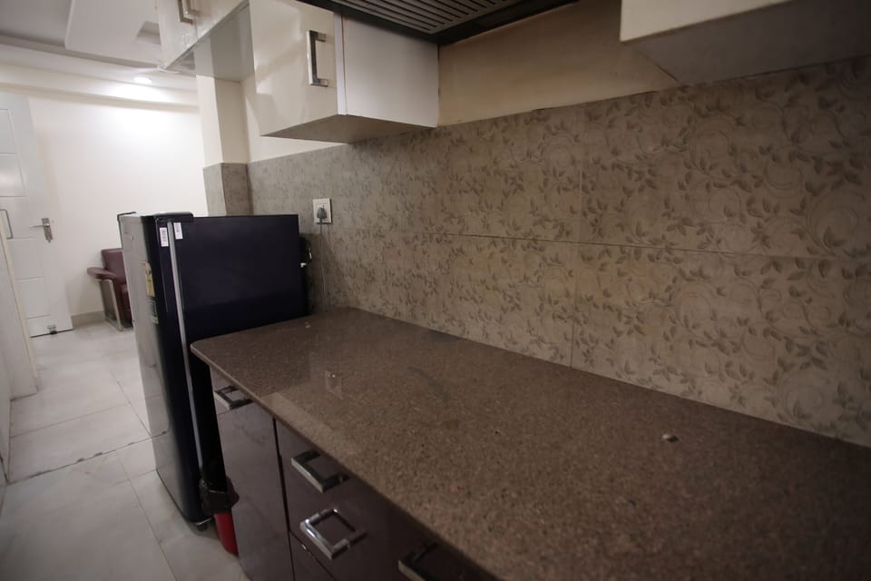 1 BHK Service Apartment | Private kitchen | Fridge, microwave