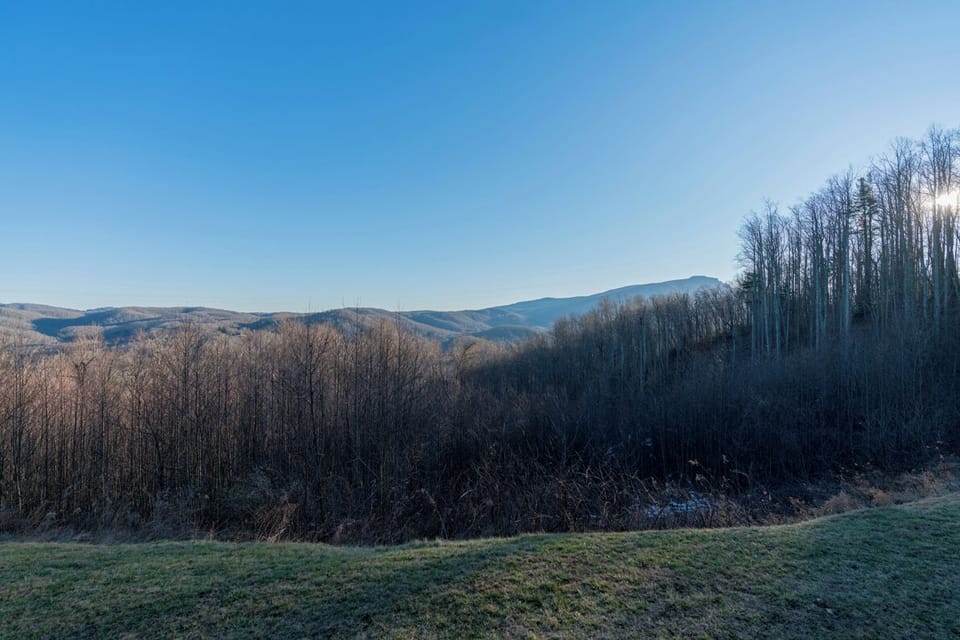 Deck Area--- Winter Mountain View