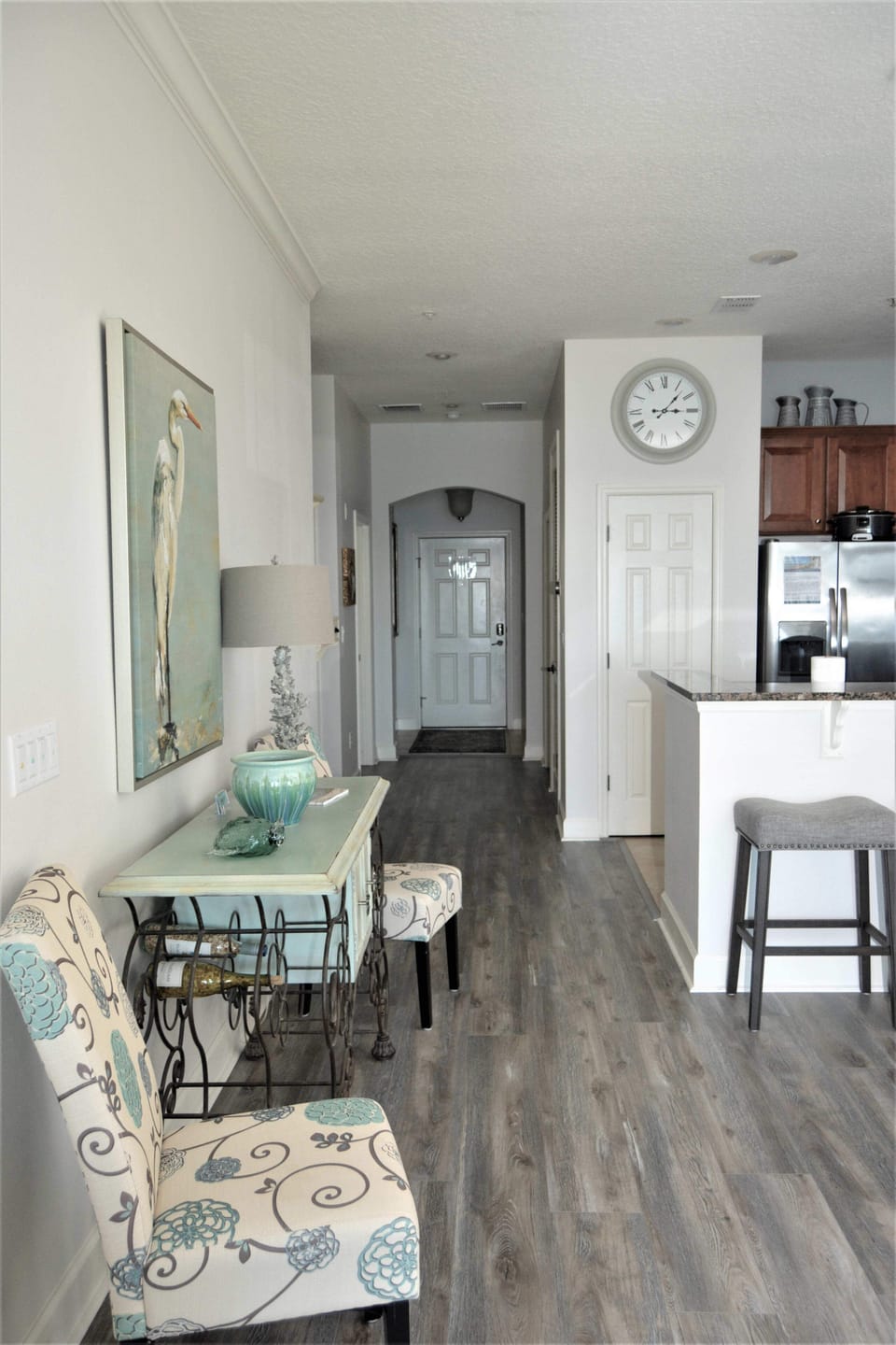 Front entry from dining area