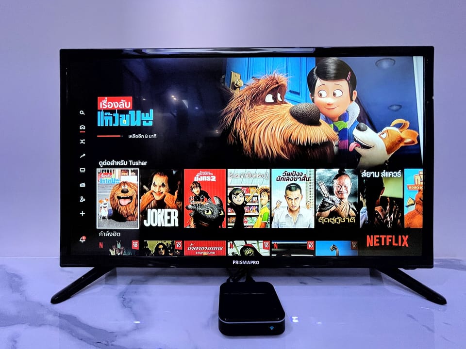 36 Inches smart TV with Netflix in all rooms