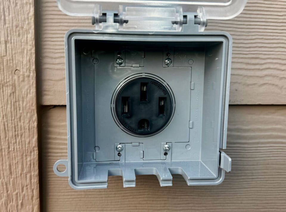NEMA 14 - 50amp  Outlet for EV Charging.