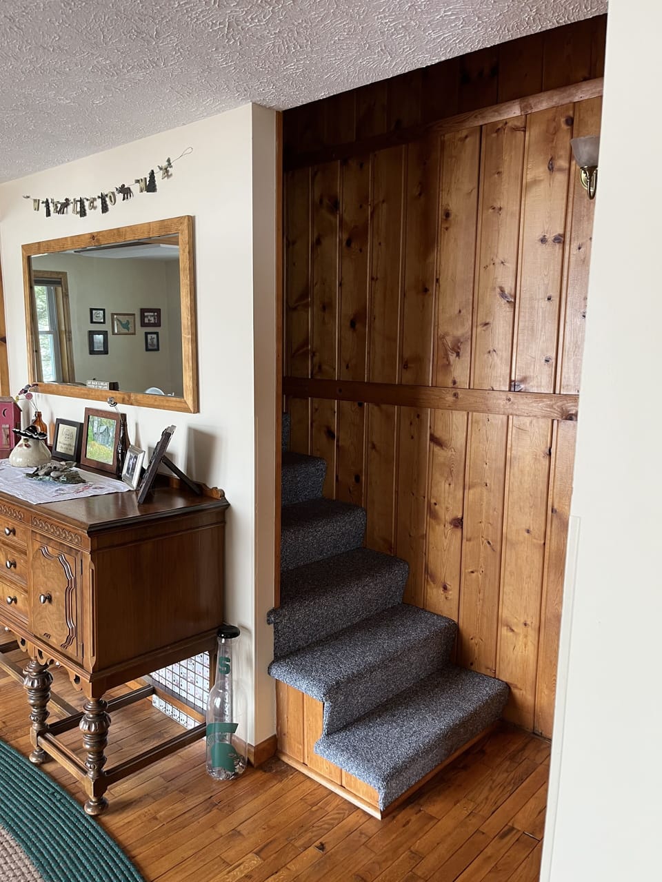Stairs to loft and bedroom