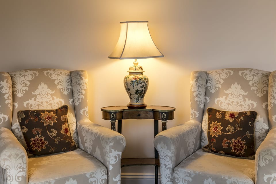 Comfort Cottage, 1 King Bed (Two minutes walk from the main Hall) | Living area | Flat-screen TV