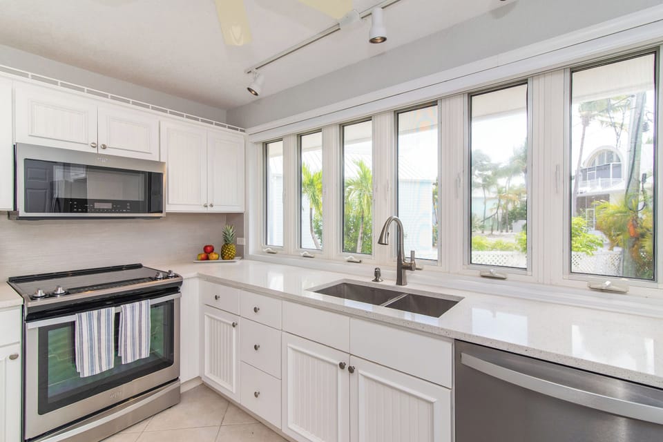 Kitchen with modern appliances. 