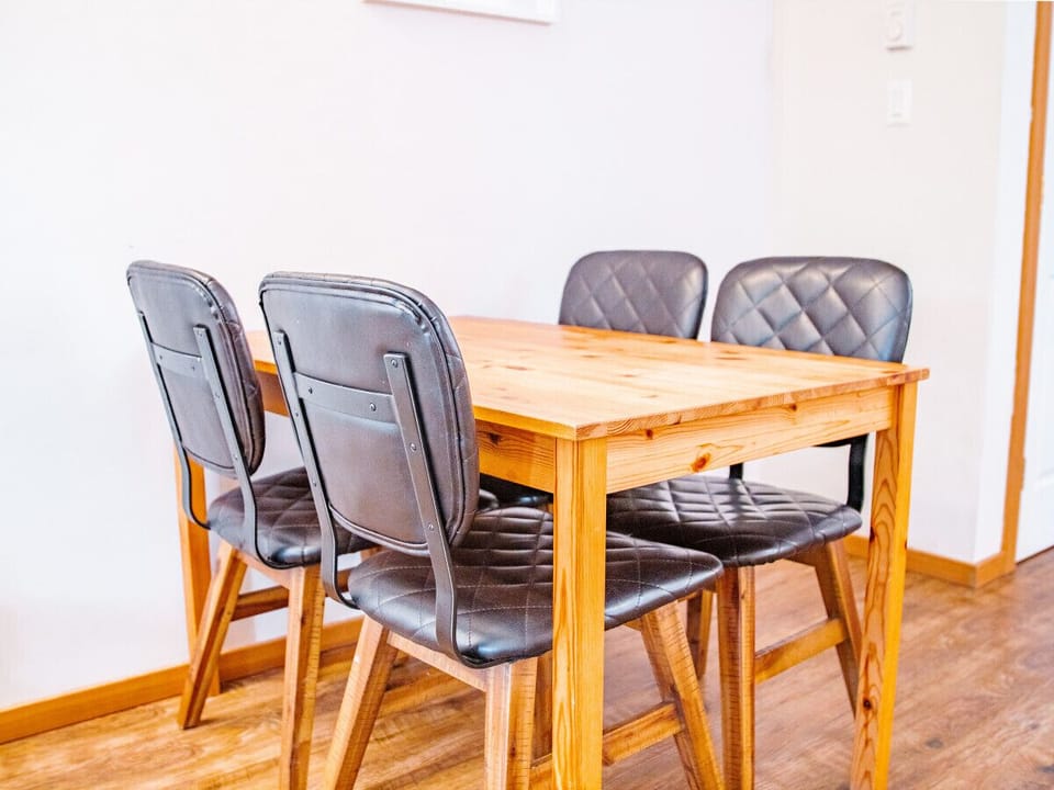 Dining table for four.
