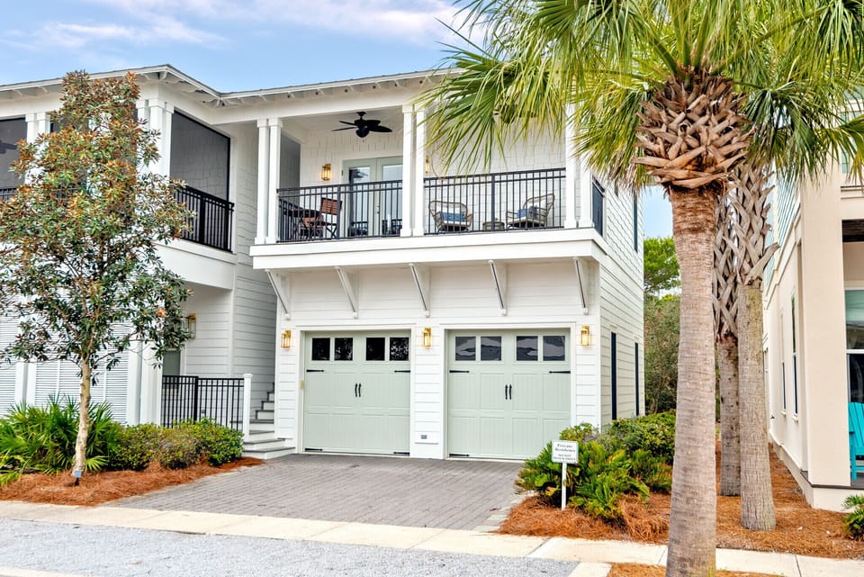 Front of carriage house above the garage!