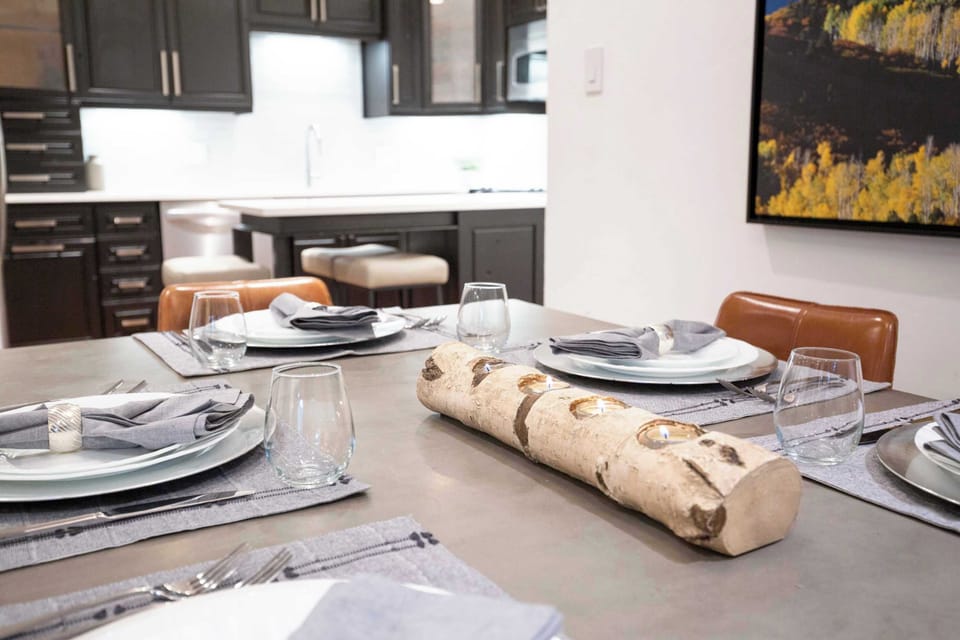 Dining room / kitchen view