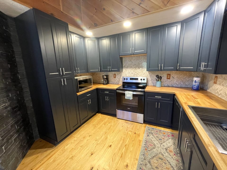 Fully renovated kitchen with everything needed for a fantastic getaway