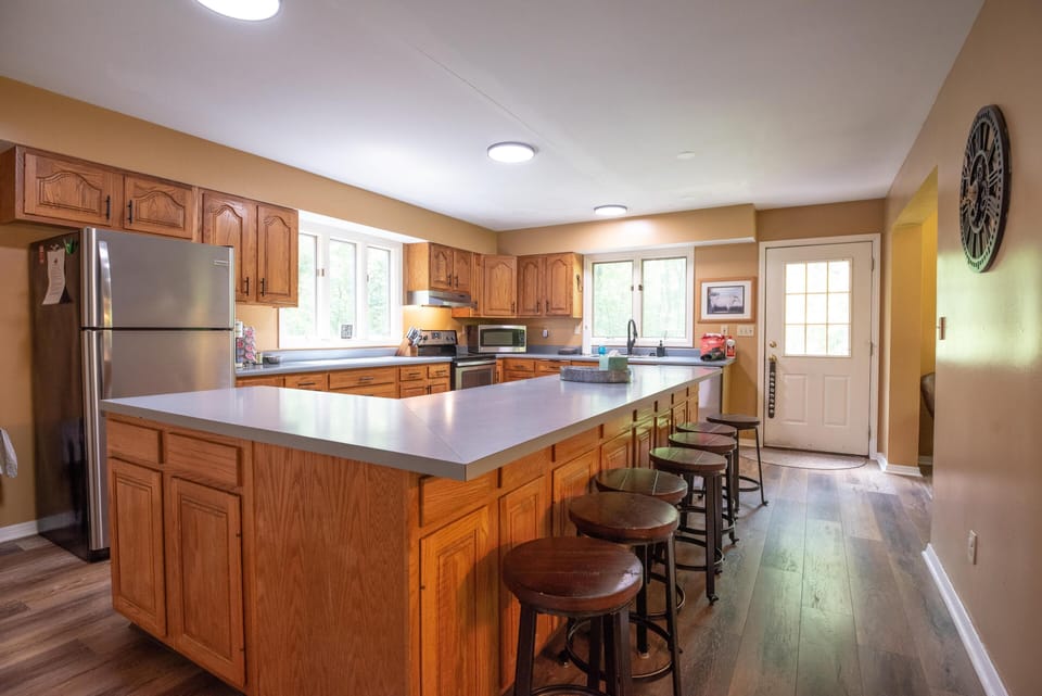 Expansive kitchen to cook big country meals