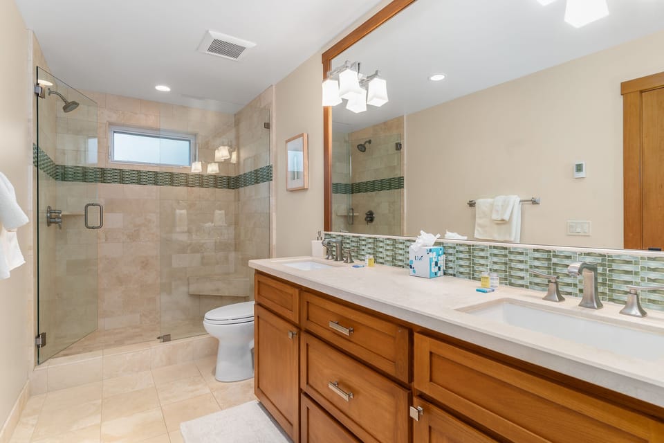 Private bath - off of game room and 4th bedroom with stand up shower