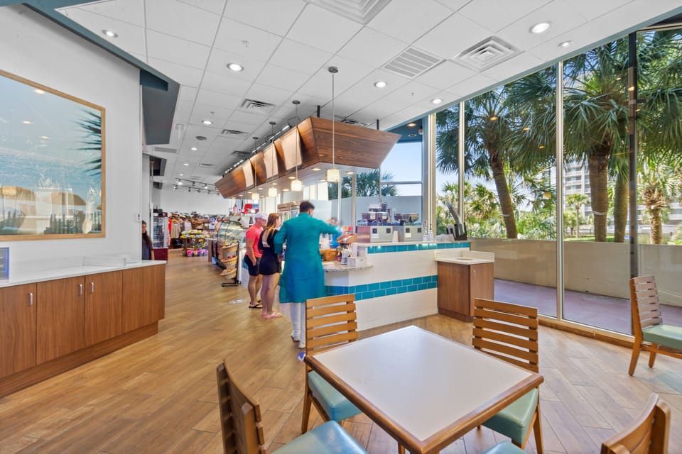 Starbucks and gift shop