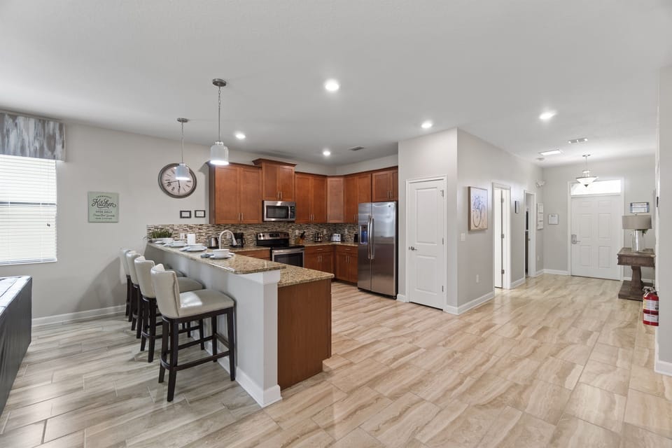 Bright Entry Way & Open Kitchen
