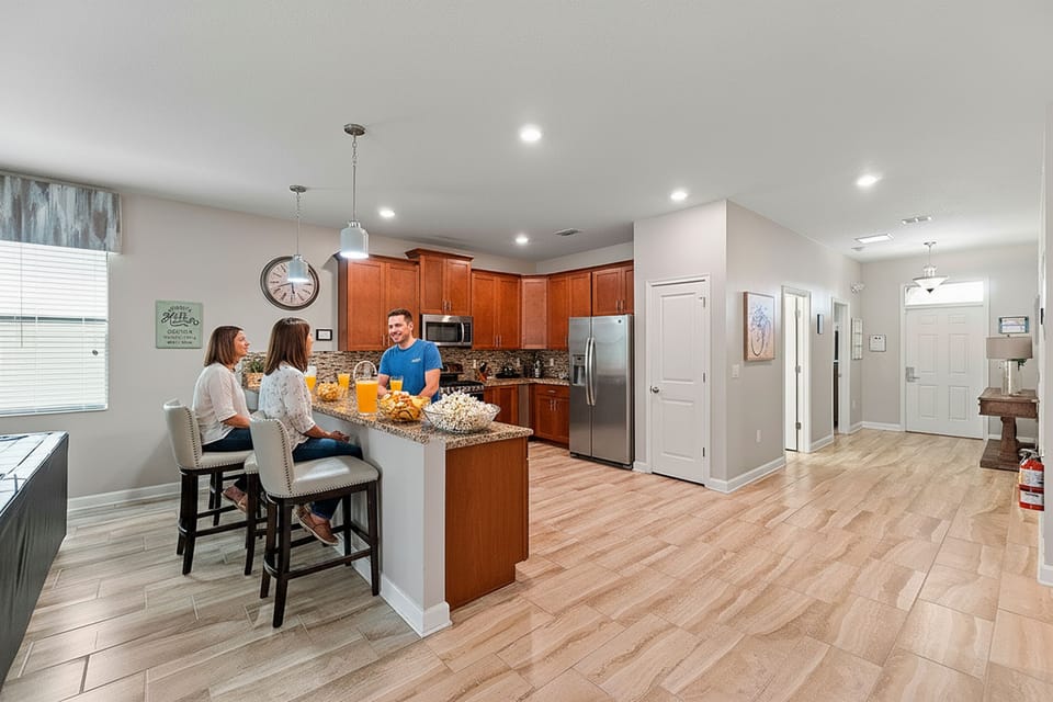 Snack In The Bright Open Kitchen