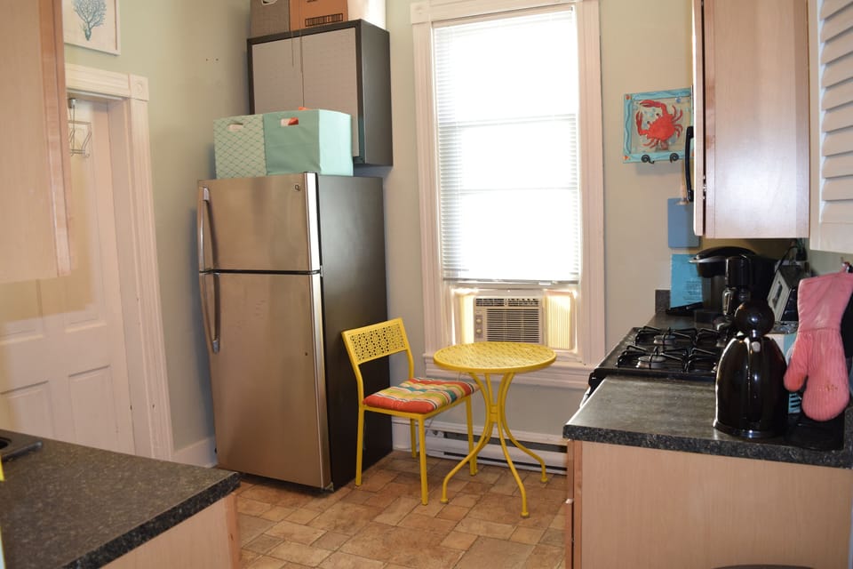 Natural light warms the kitchen in the afternoon!