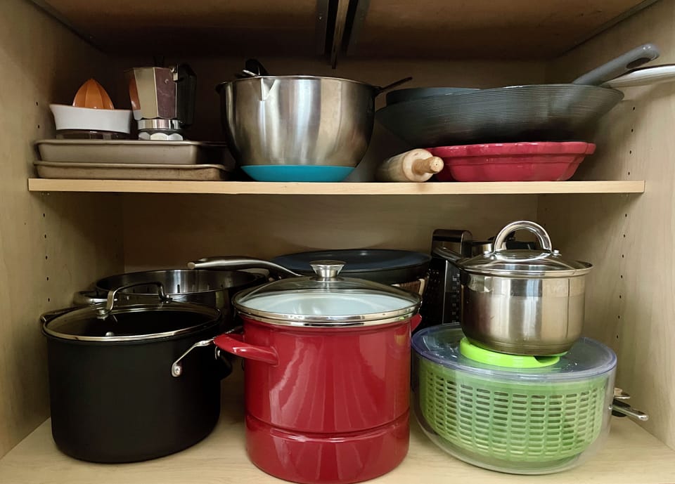 Cookware for your use. Please be kind to teflon surfaces. 