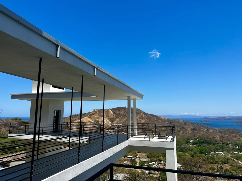 Elevator offers great views as you make your way w/seating area to view sunsets.