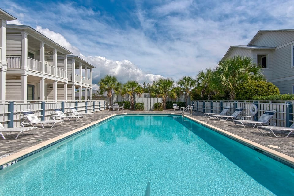 Community pool is just steps from the front door
