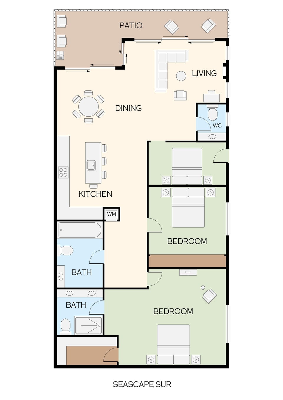 Floor Plan of Seascape Sur