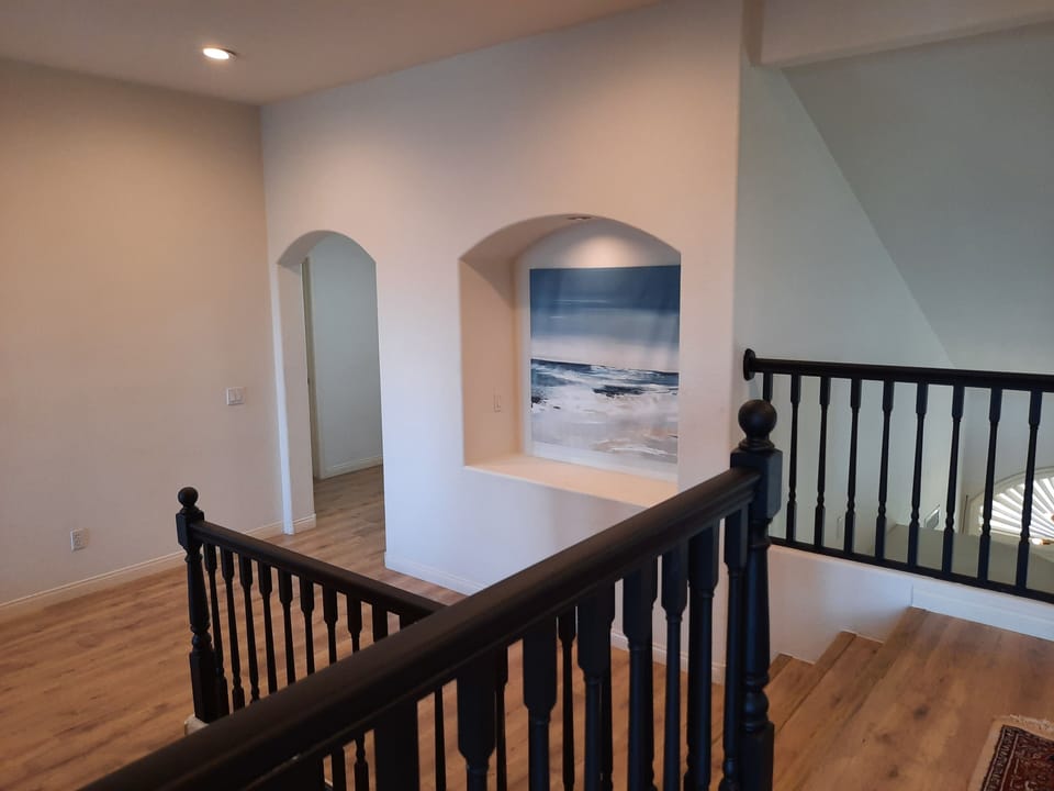step down to game room and 3 bedrooms