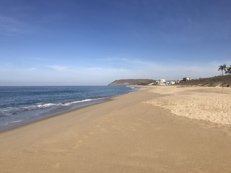 Beach located across the street