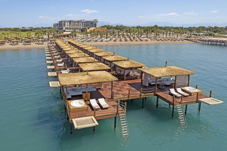 Private beach, white sand, beach cabanas, sun loungers