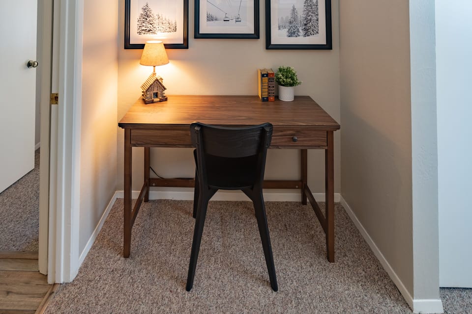 Perfect space to get a little work done, or plan your day's adventures!