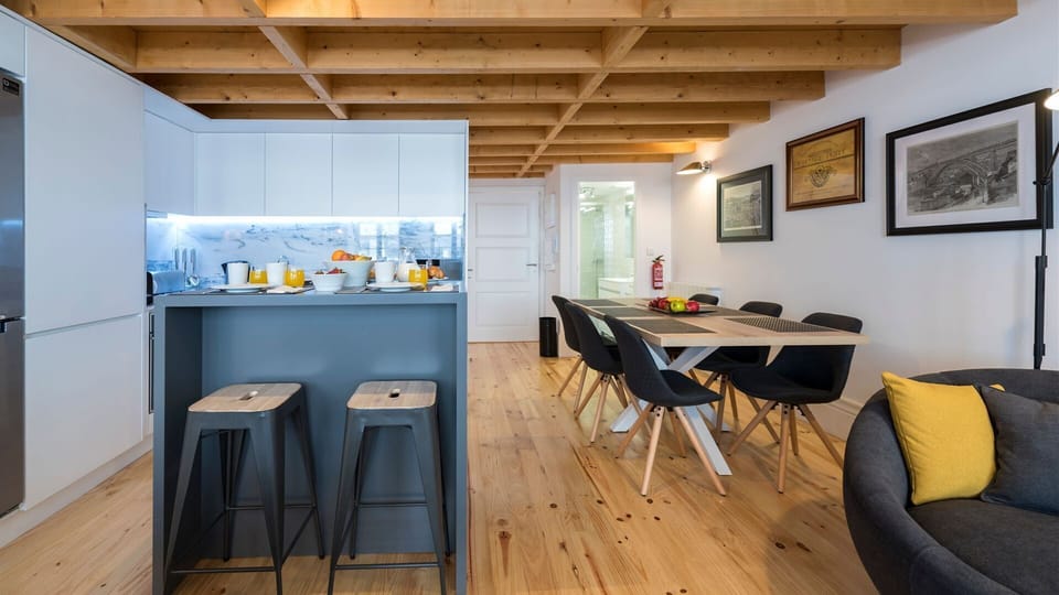 Dining area + kitchen