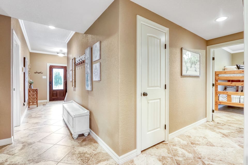 Bedroom 4 has direct access to lower deck.