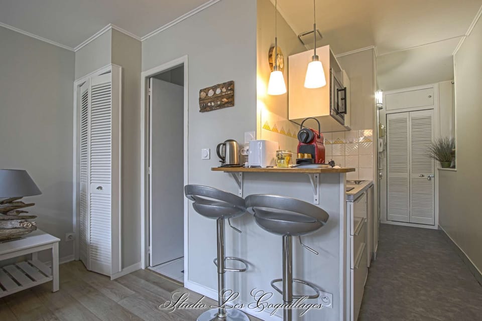 Studio Les Coquillages - Bar, Kitchen, Entrance