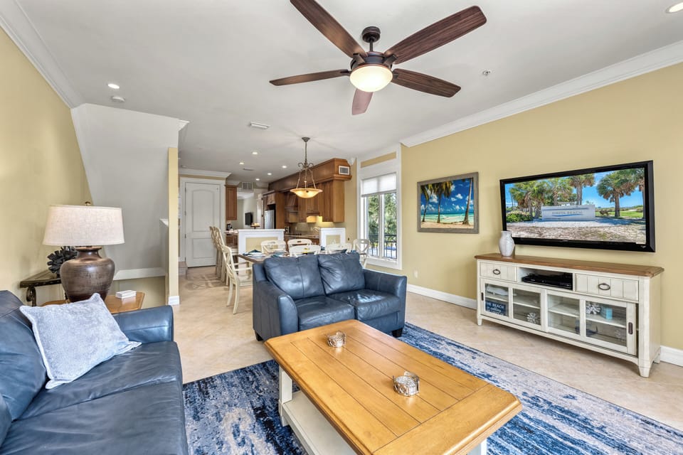 Open, airy, and effortlessly coastal—the living space invites you to unwind and stay awhile.