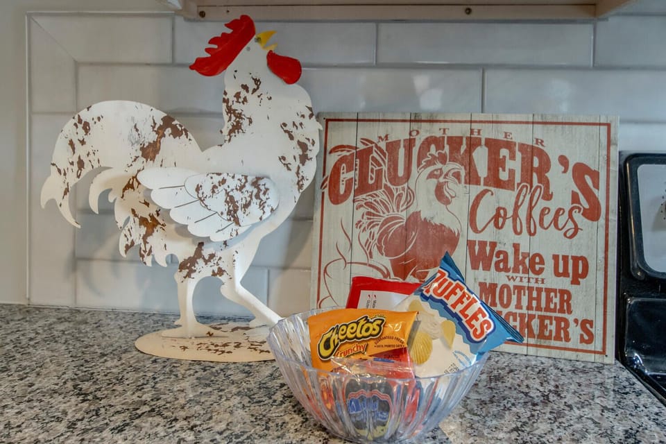 Complimentary welcome snacks for guests