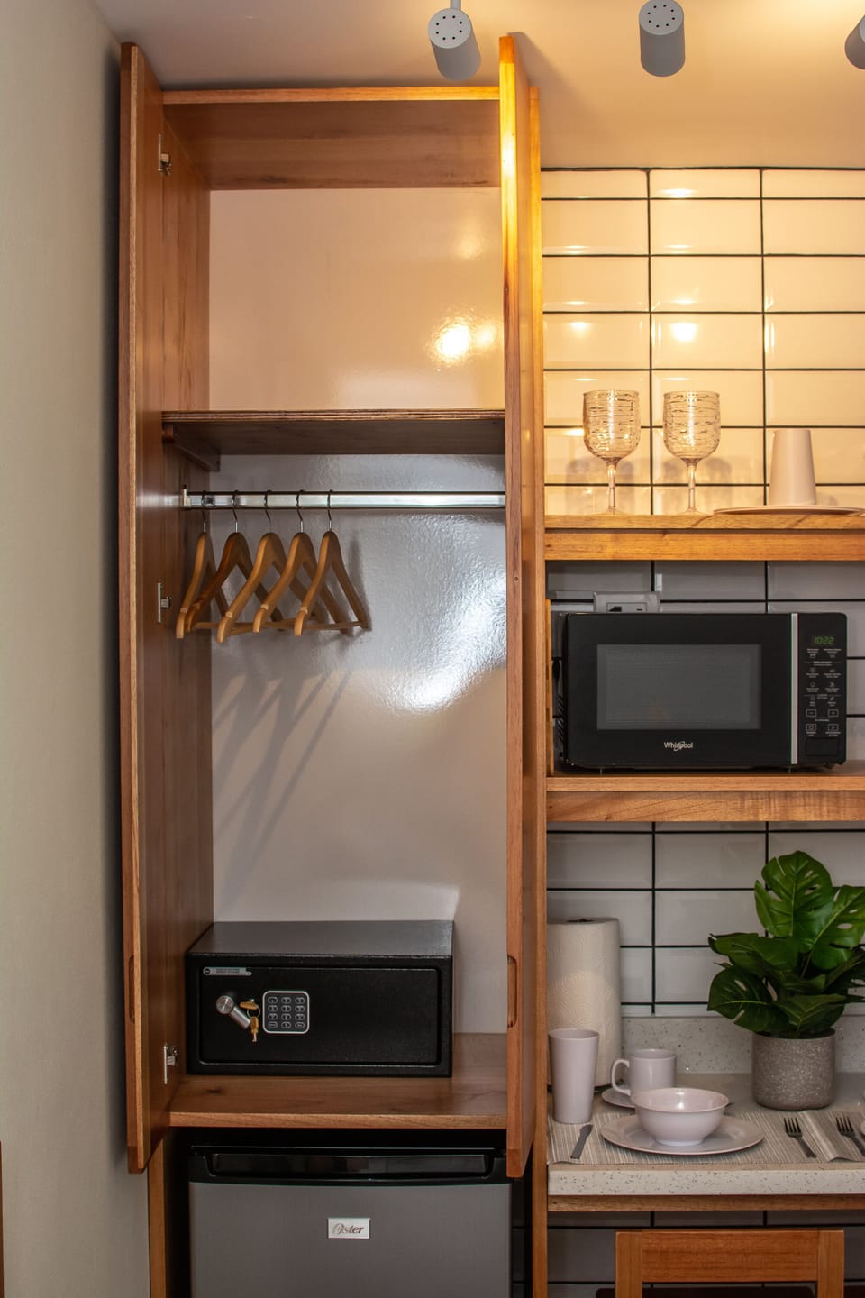 Keep your things safe in the safe!