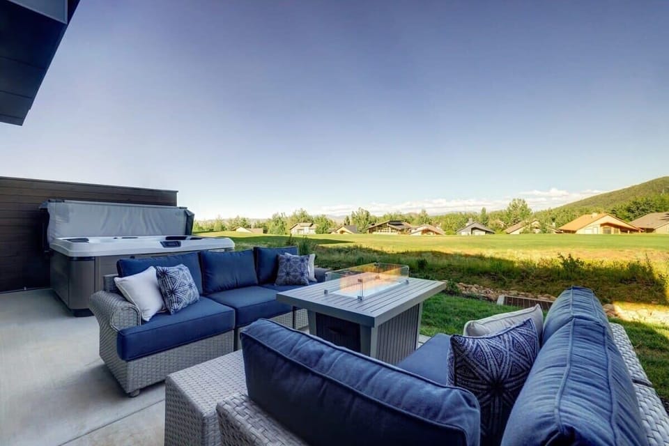 Relax out on the back patio