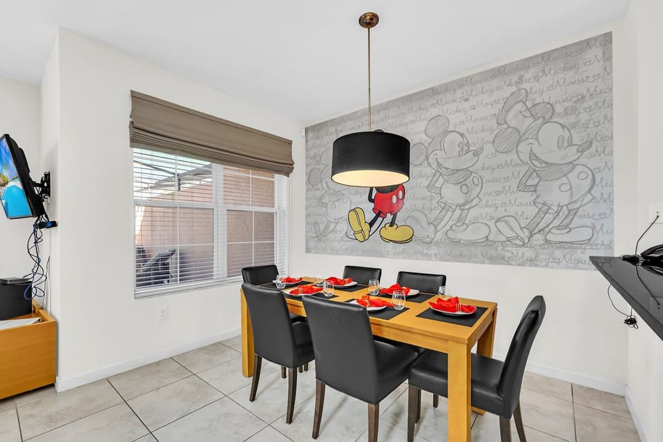 Disney inspired decor is tastefully done in this home