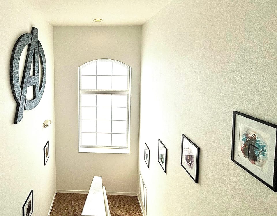 Bedrooms and bathrooms on 2nd floor