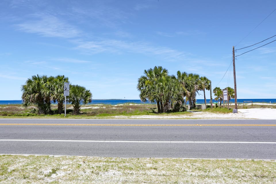 View of Beach Across the Street