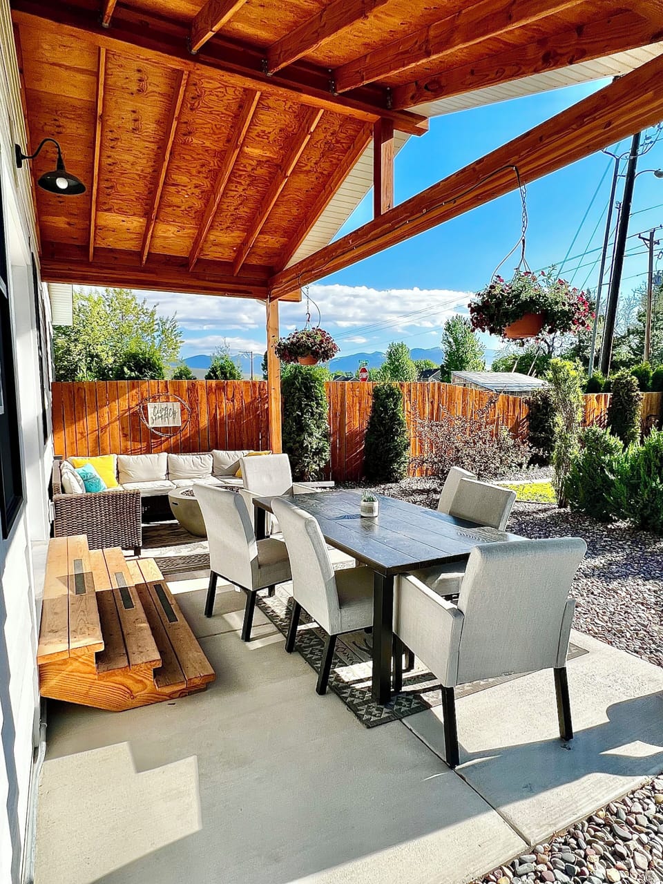 Enjoy a fabulous meal outside on the covered porch!